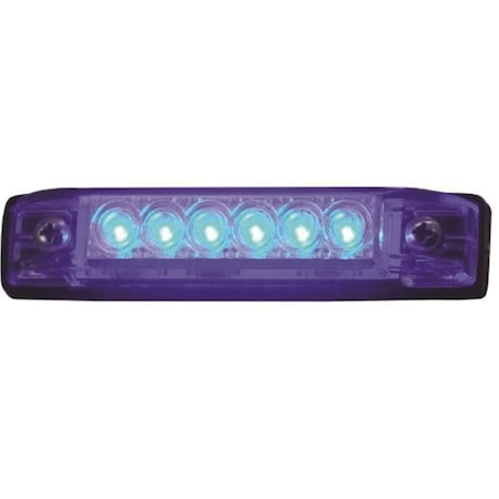 T-H Marine Supplies LED-51801-DP 4 in. LED Slim Line Utility Strip Lights, Blue 3002.1208